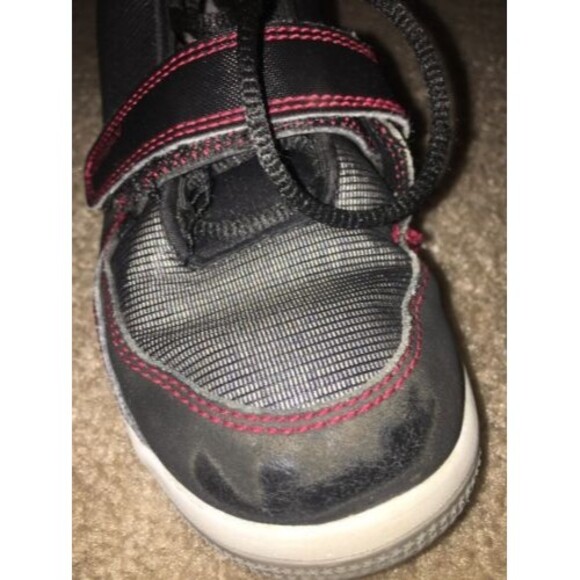 Jordan Jumpman Team II GS Dark Grey Vivid Pink Black Kids  Air Jordan Jumpman Youth Boys Athletic Sneakers Shoes Size 2.5 Multi-Color